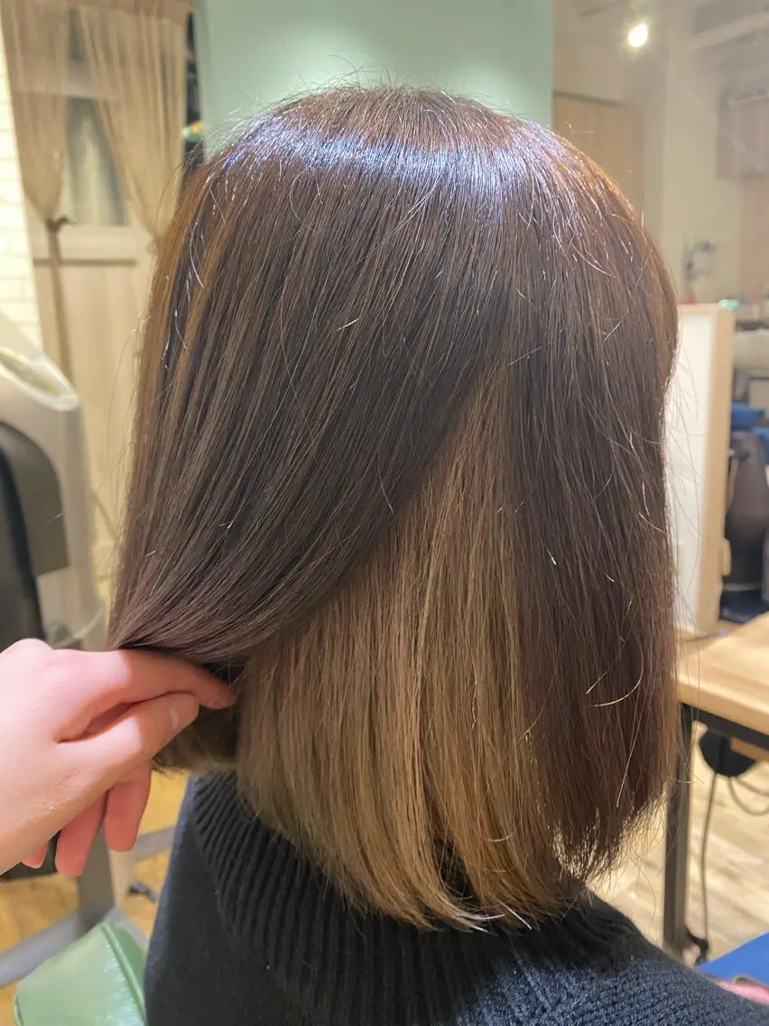 ショート カラー 髪質改善 トリートメント 艶カラー /Chitose🎀のヘアスタイル