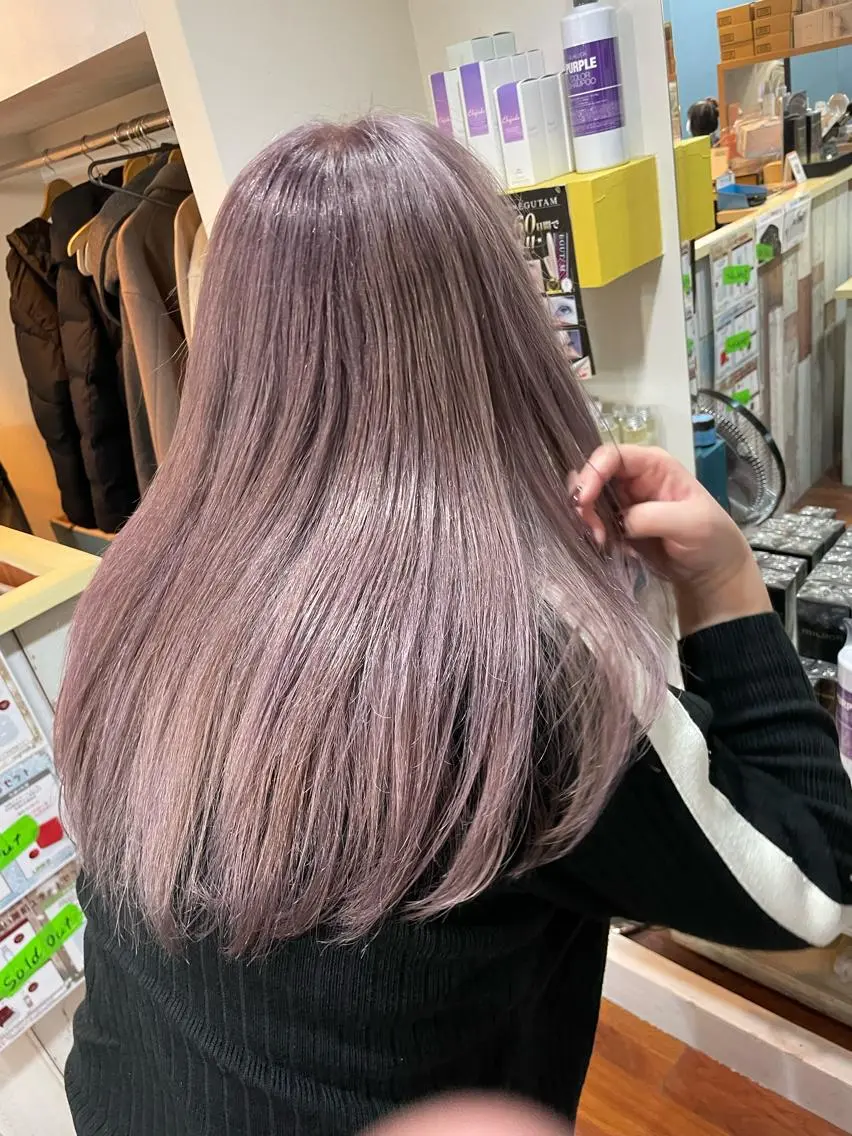 セミロング カラー カット ヘアカラー 高野 真弥のヘアスタイル