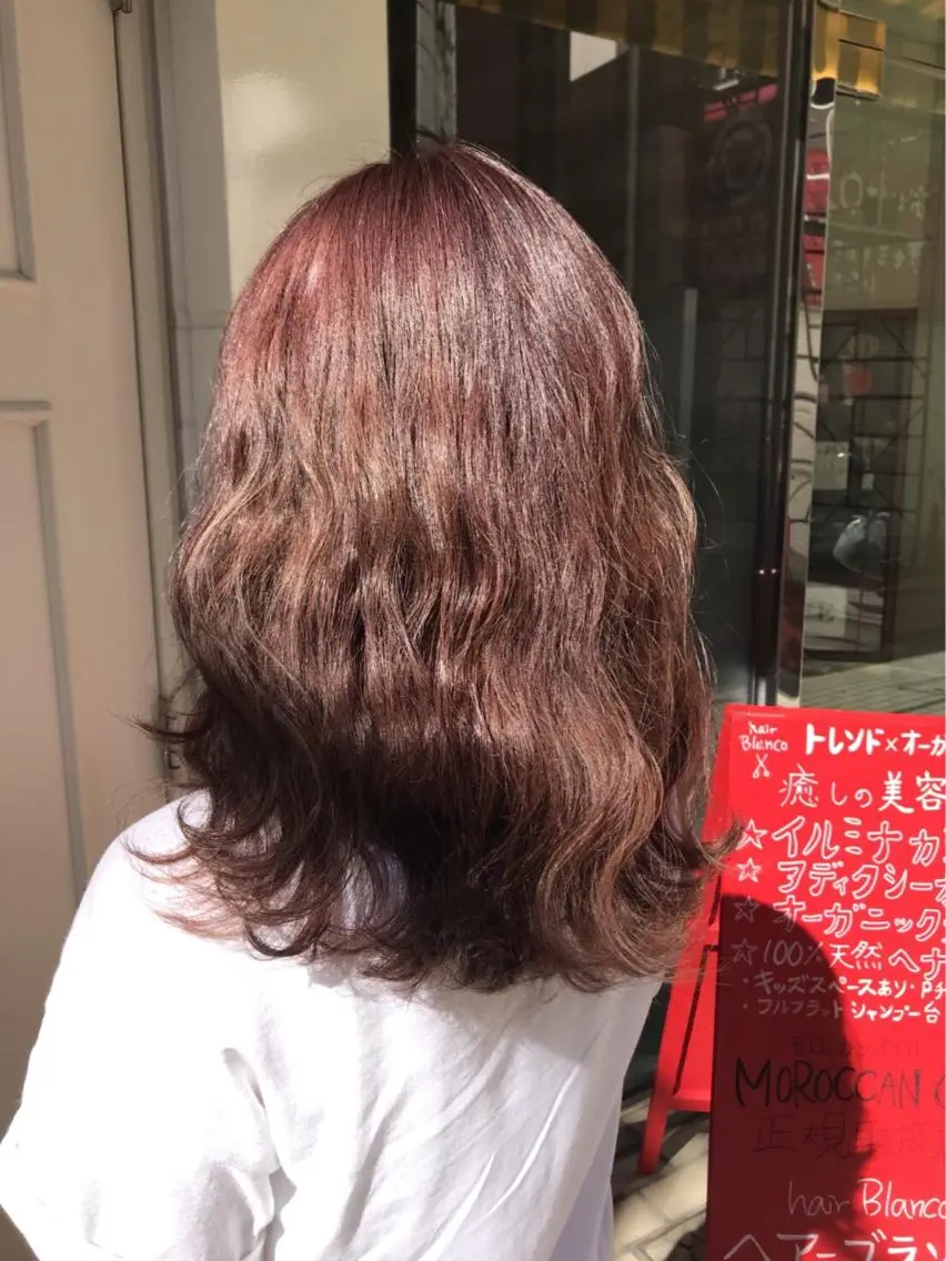 ミディアム カラー ピンクカラー 🫟Blanco🫟 Color&Careのヘアスタイル