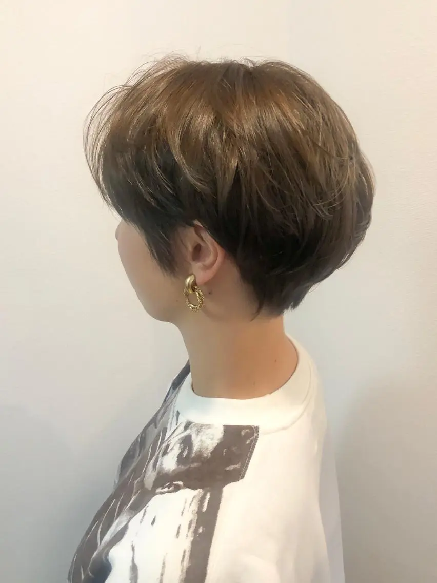 ショート カラー ハンサムショート ショートヘア ダメージレスサロン✨ kayo🌱のヘアスタイル