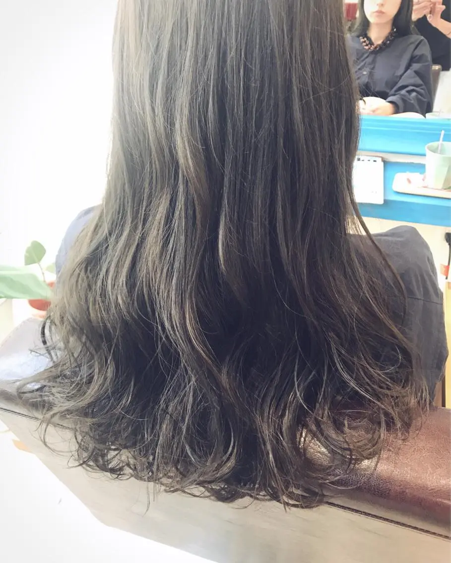 ロング カラー ブルーカラー ブルージュ メンズ指名多数!! 田島史也のヘアスタイル