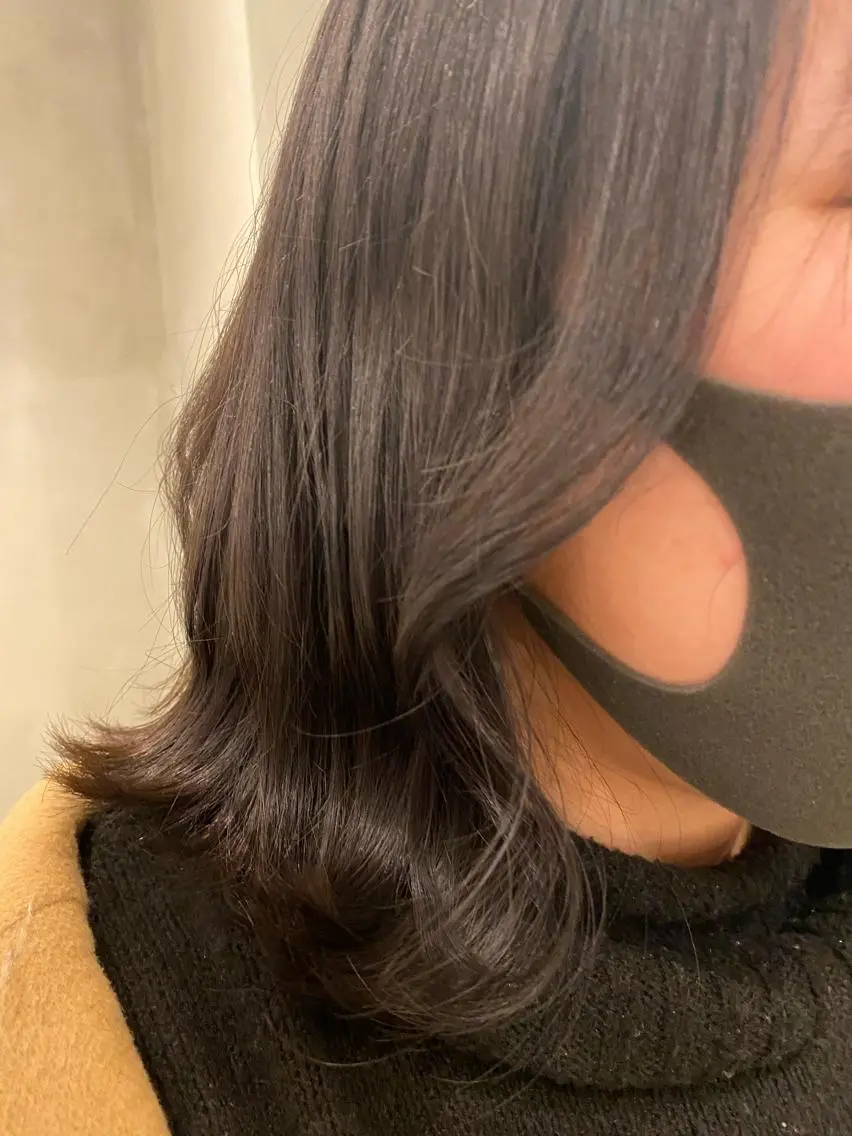 ミディアム 新宿/顔周りカット +レイヤー=しずく♩のヘアスタイル