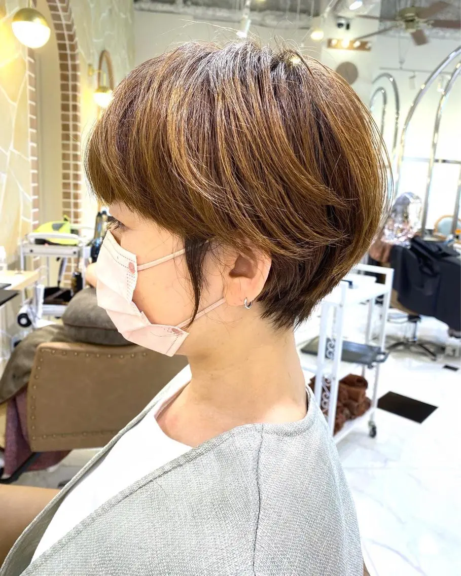 ショート ショートヘア 坂井 茅聖のヘアスタイル