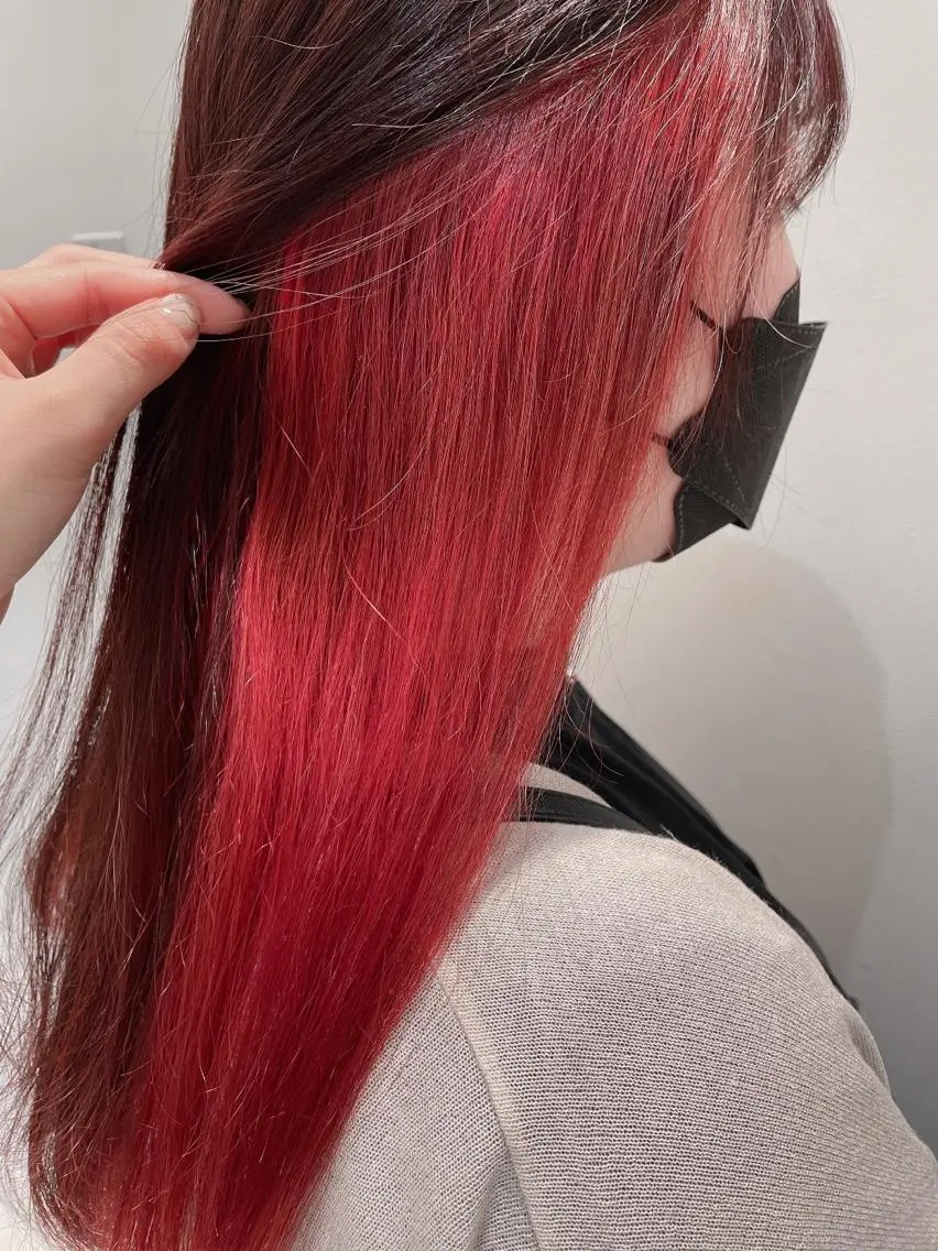 ロング カラー ブラウンカラー インナーカラー ヘアカラー トリートメント 🦖鶴岡 香純🦖のヘアスタイル