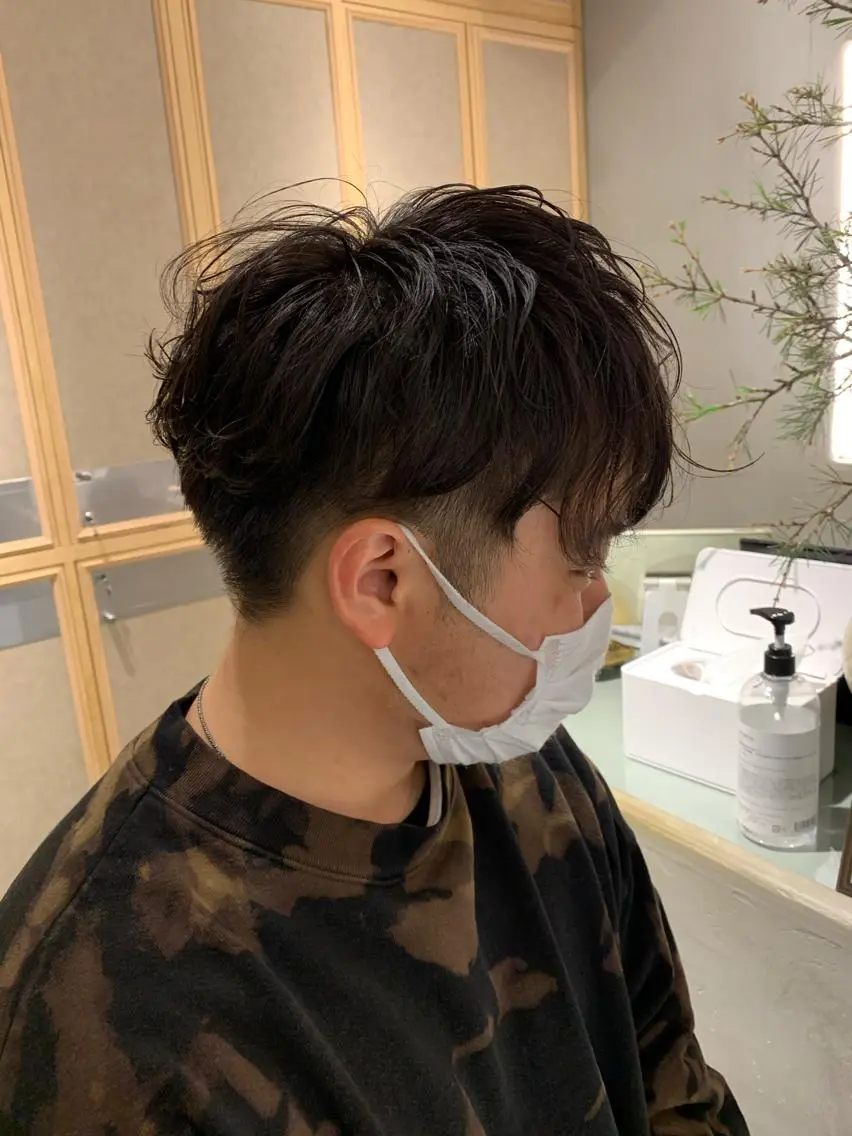 パーマ メンズ チバ タクミのヘアスタイル