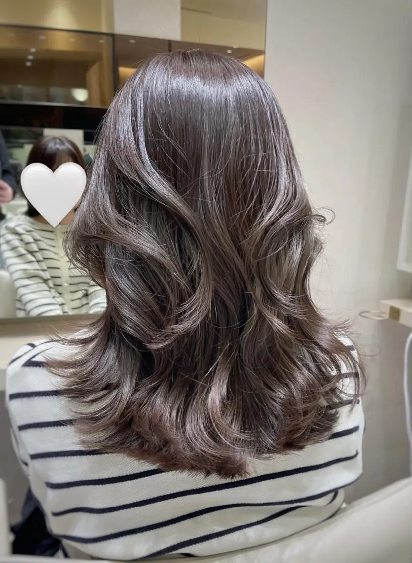 セミロング カラー カット ヘアカラー トリートメント k-two top stylist 林原のヘアスタイル