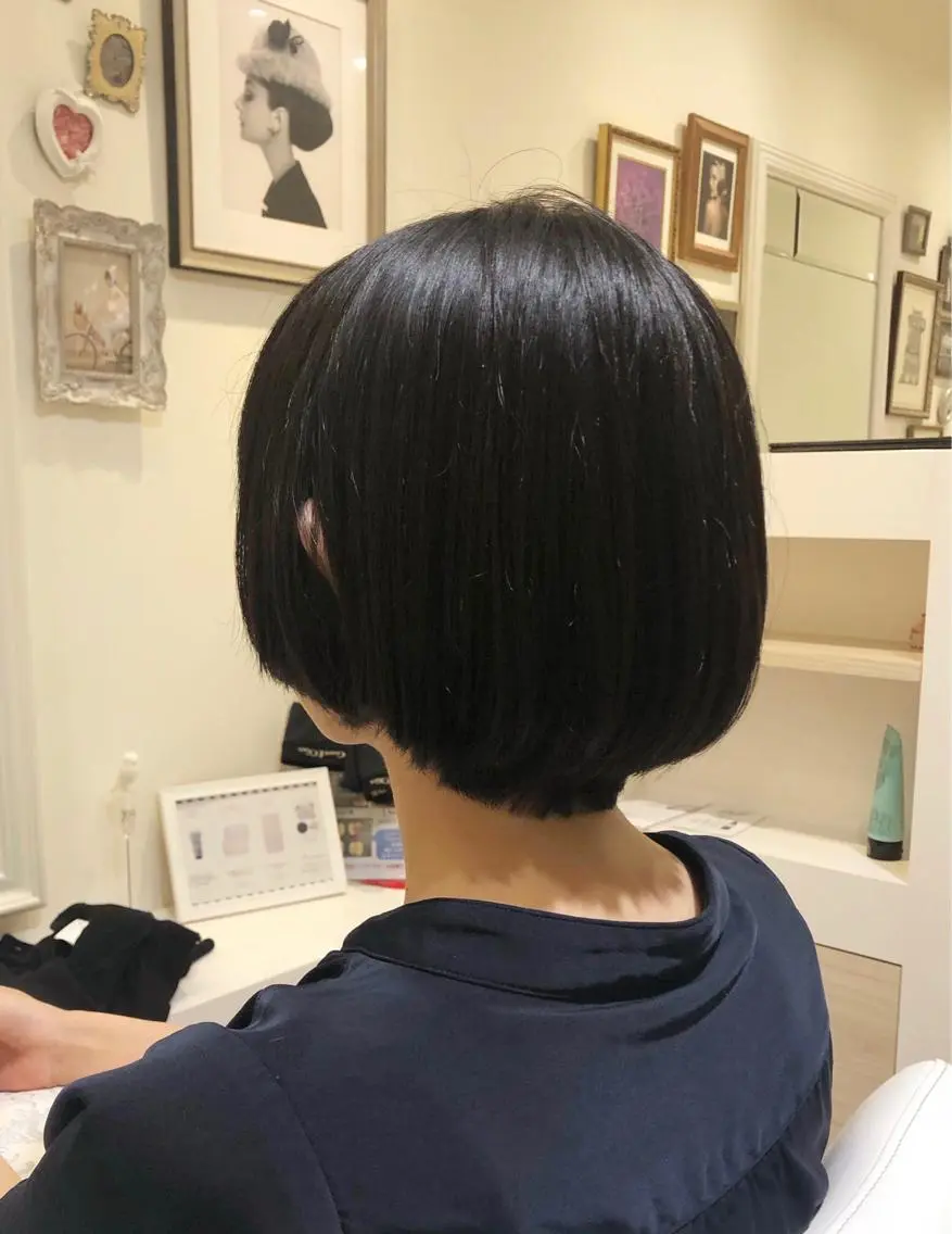 ショート ウフ 長瀬のヘアスタイル