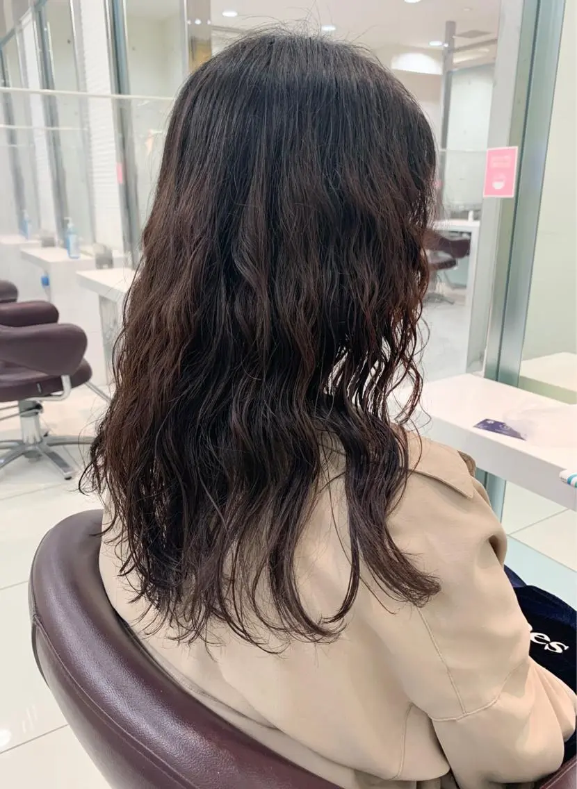セミロング カラー パーマ ヘアアレンジ メンズ メンズパーマ セミロングパーマ デジタルパーマ 似合わせパーマ/ kazuのヘアスタイル