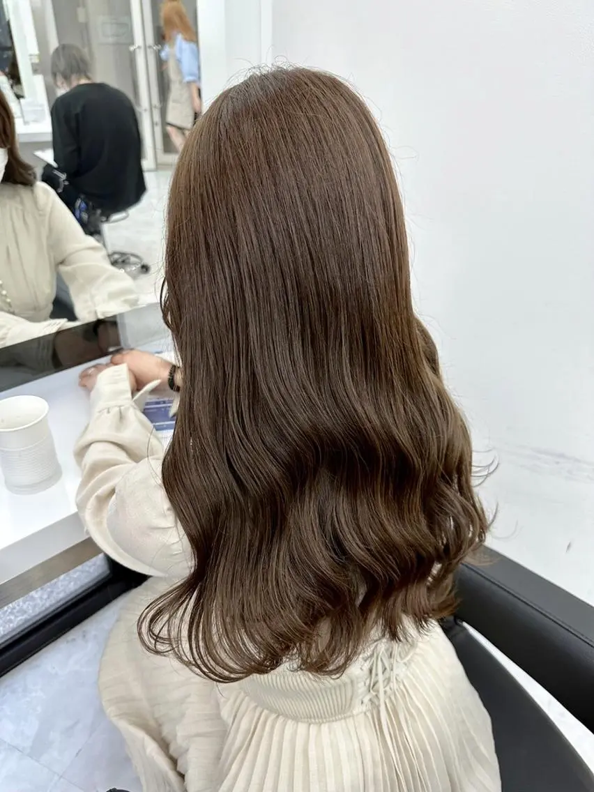 カラー カット ヘアカラー ベージュ×レイヤー 🤎横浜/miu🤎のヘアスタイル