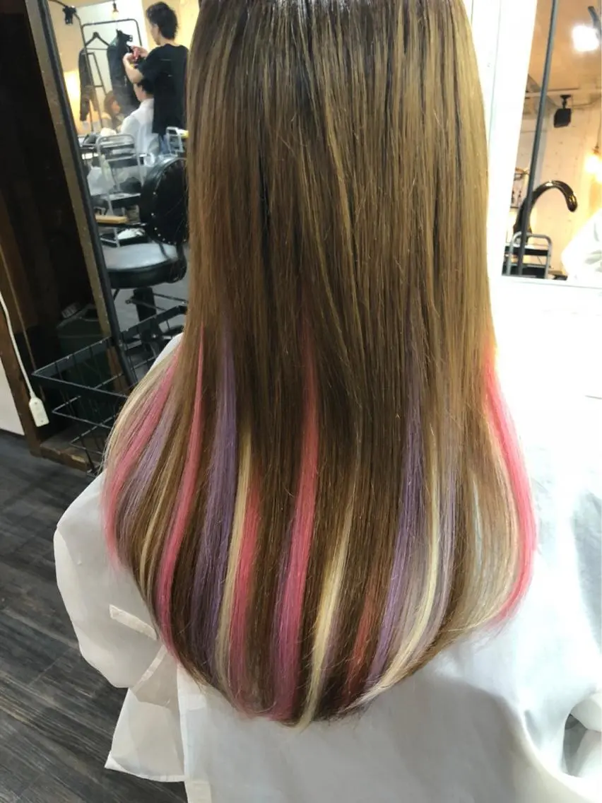 ロング カラー エクステ WEST OLAND 安藤のヘアスタイル