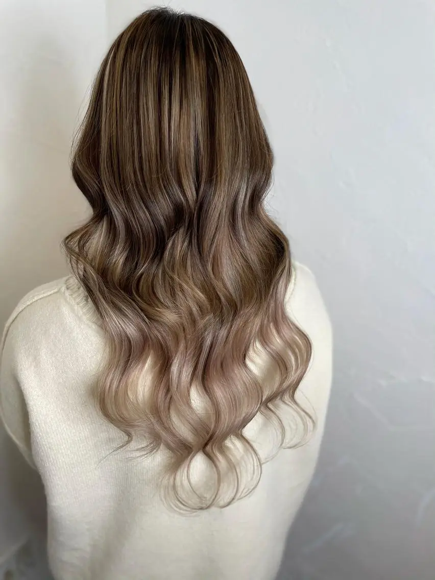 ロング カラー ヘアカラー エクステ 古山 勇太のヘアスタイル