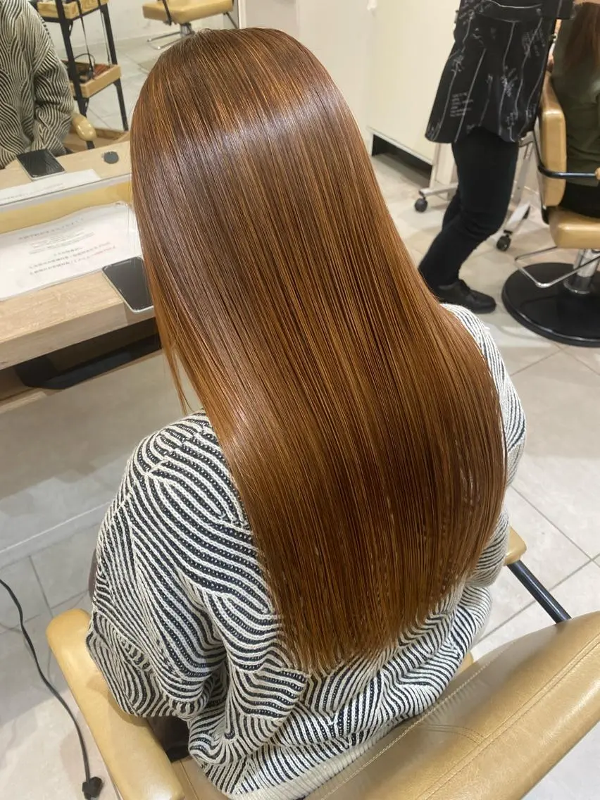 セミロング 縮毛矯正 トリートメント ⭐️⭐️縮毛矯正の スペシャリスト松本✨のヘアスタイル
