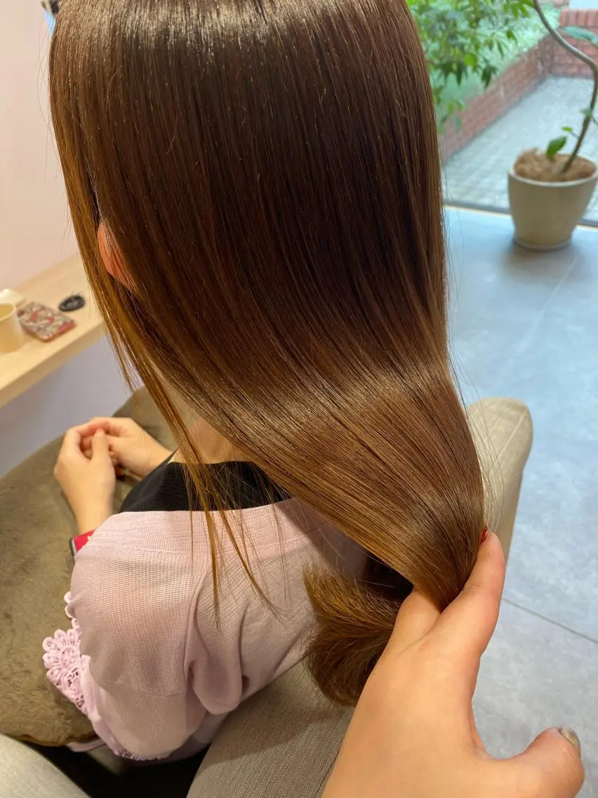 ロング 髪質改善 縮毛矯正 トリートメント カット 縮毛矯正 トリートメント nagisa /縮毛矯正のヘアスタイル