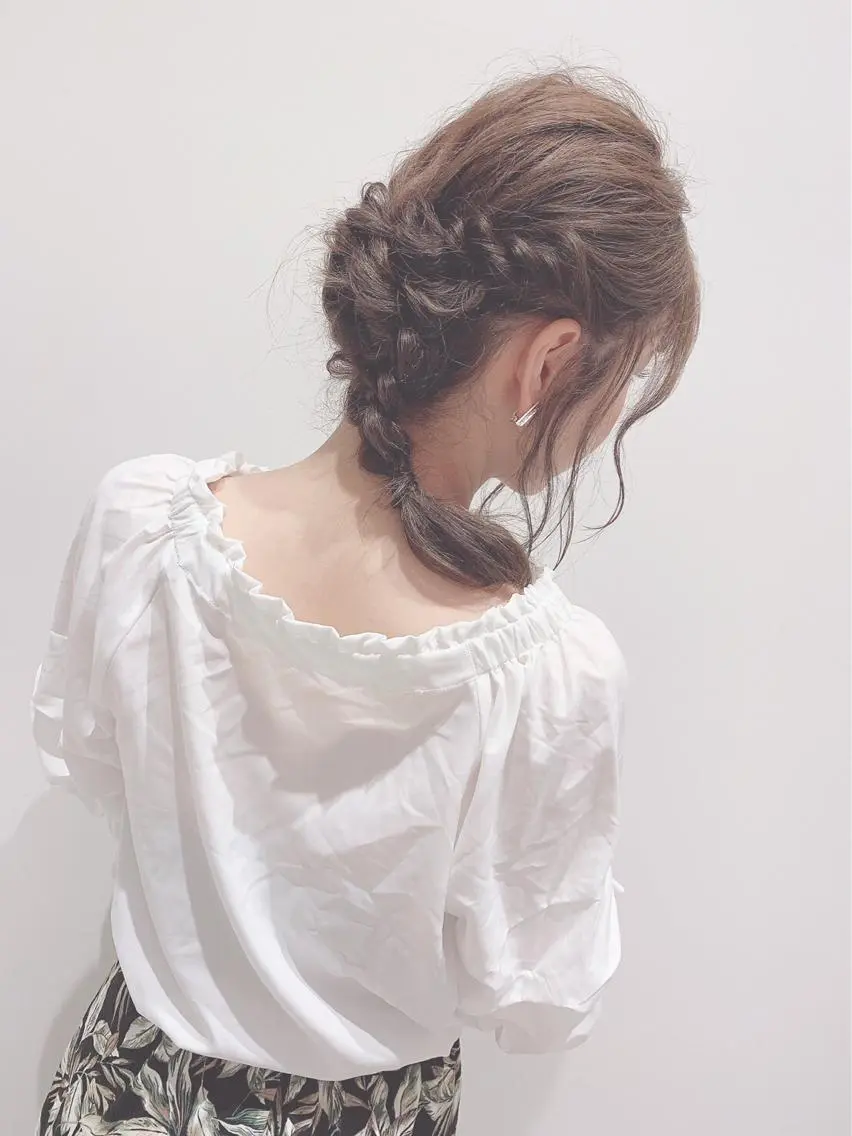 ミディアム ヘアアレンジ 入学式 卒業式のヘアスタイル FAAM Tsuneのヘアスタイル