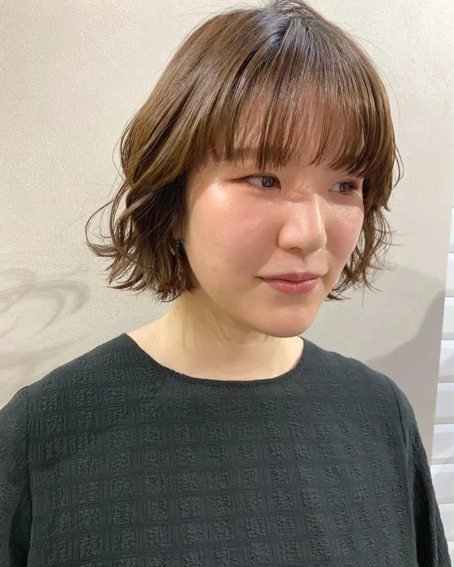 ショート カラー ボブ カット トリートメント hubhair レイヤー/透明感のヘアスタイル