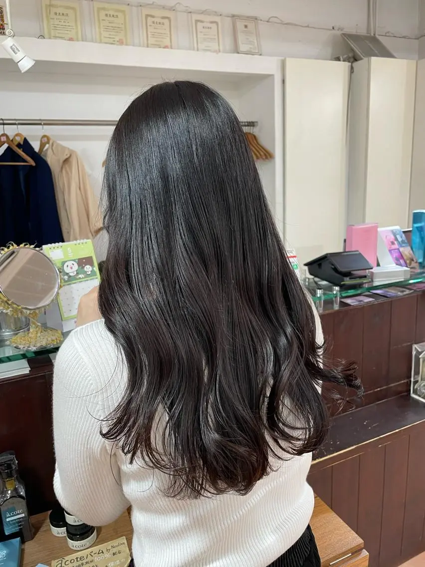ロング カラー 透明感カラー 🦋透明感 艶カラー Rie🦋のヘアスタイル
