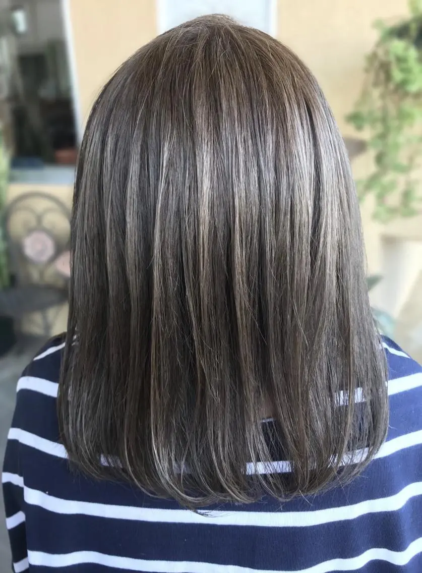 ミディアム カラー ヘアカラー トリートメント hair works raptureのヘアスタイル