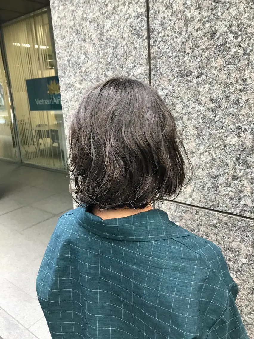 ミディアム パーマ ere hair salonのヘアスタイル