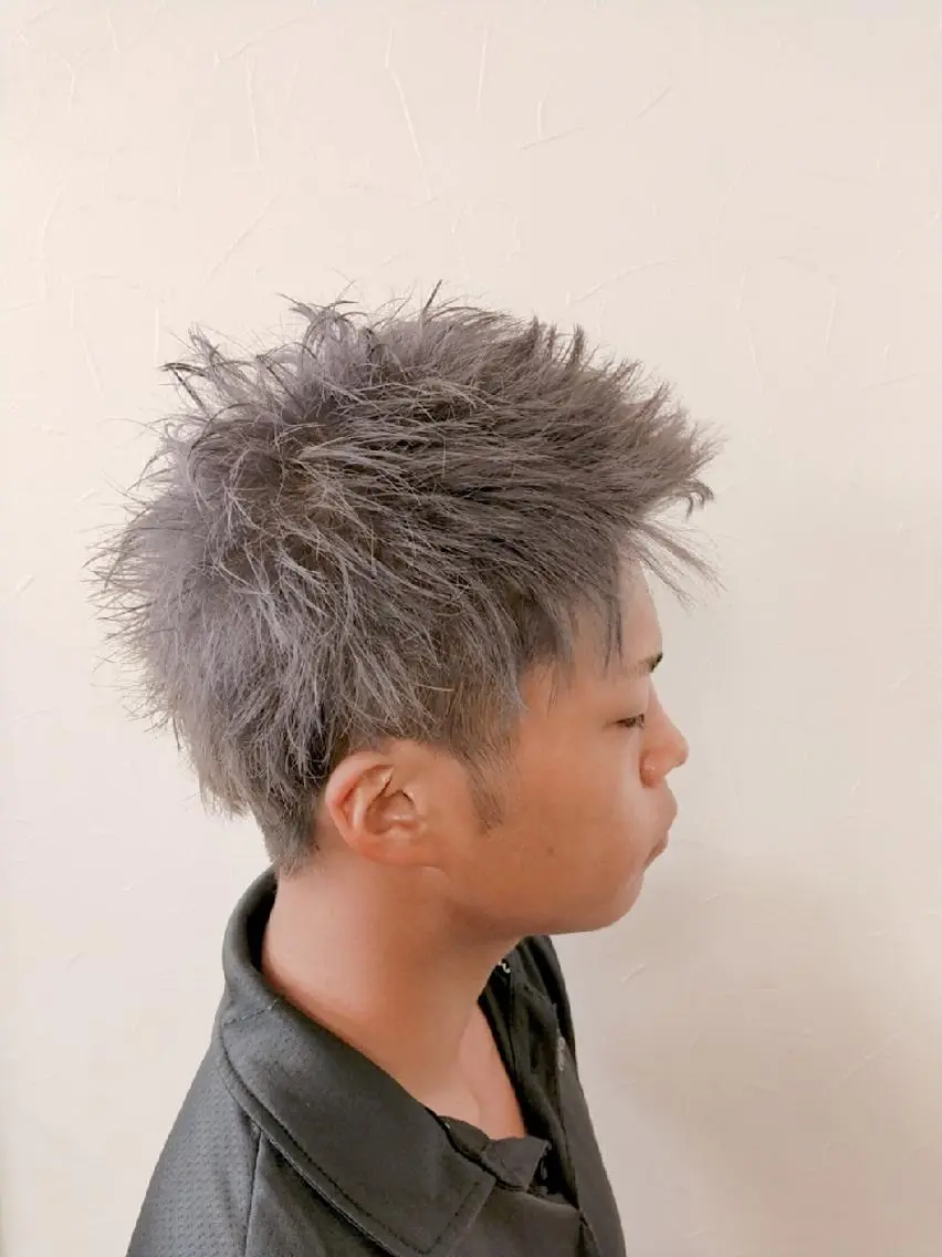 ショート カラー メンズ メンズバレイヤージュ メンズブリーチ メンズハイライト メンズハイトーン メンズメッシュ ヘアカラー トリートメント ブリーチの神 KYONのその他イメージ