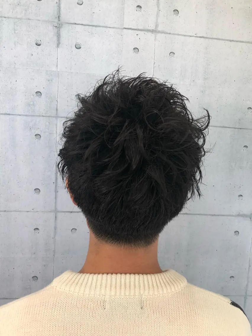 ショート パーマ メンズ メンズパーマ ショートヘア 北脇 健治のヘアスタイル