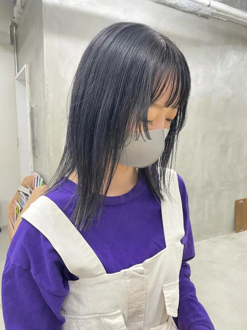 ミディアム カラー カット ヘアカラー トリートメント レイヤーカット 🪩yurikaのヘアスタイル