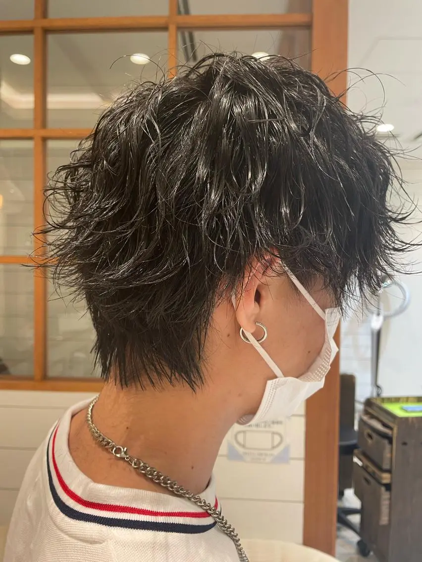 パーマ メンズ 波巻きパーマ ヘアアレンジ 🌿あがりれいなのその他イメージ
