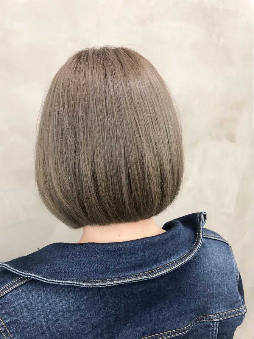 カラー ベージュカラー ボブ ショート・ボブ 徳竹淳一のヘアスタイル