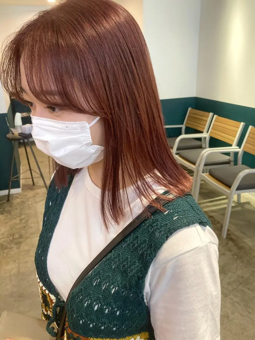 ミディアム ボブ ヘアカラー カラーリスト菅野 竜矢🌈のヘアスタイル
