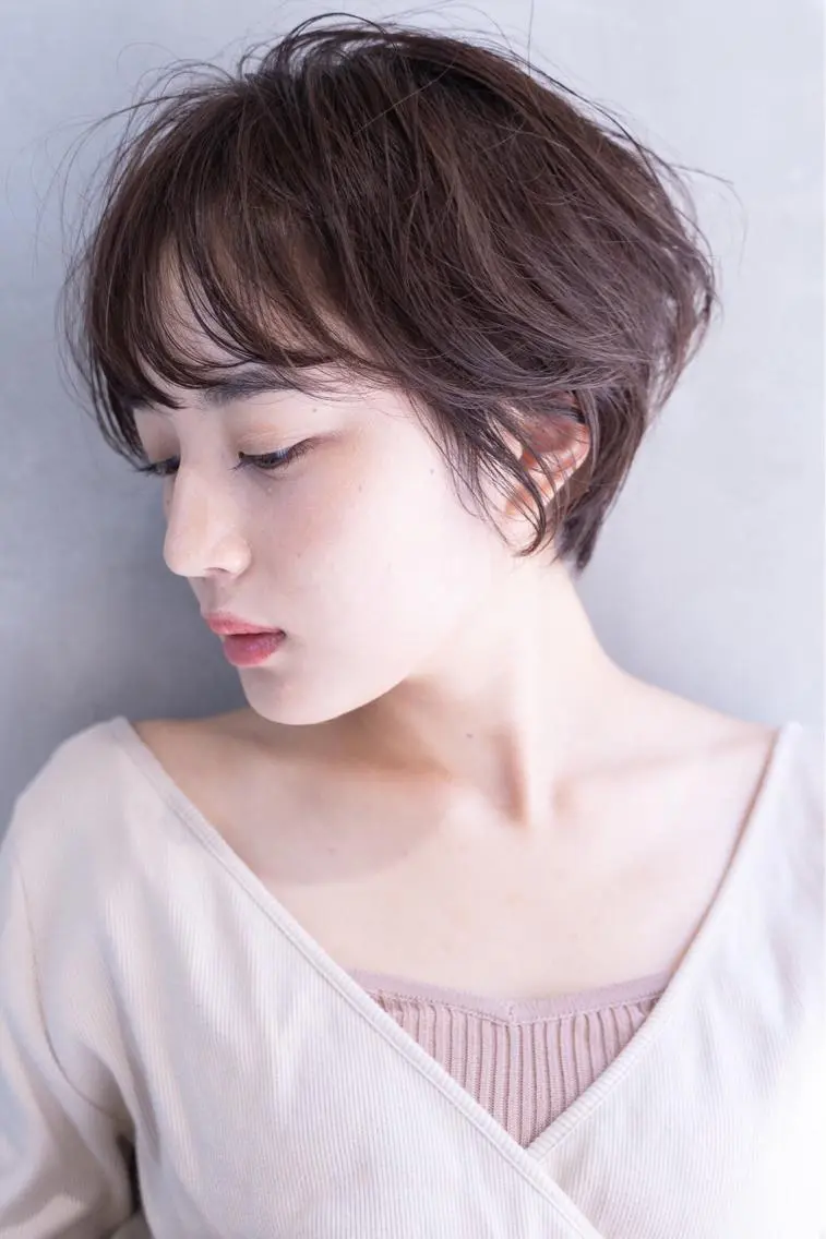 ショート カラー パーマ 💘透明感カラー💘 沖本 将宏のヘアスタイル