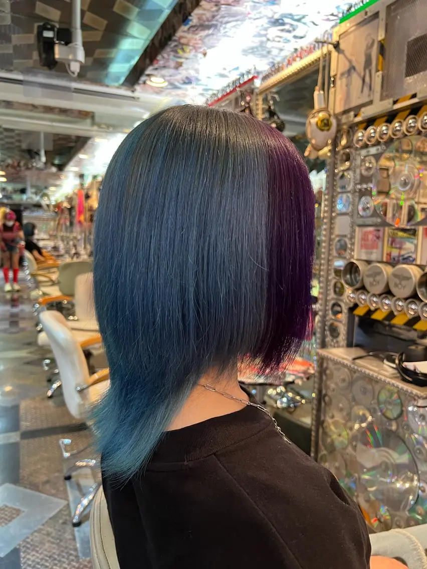 ミディアム カラー デザインカラー KOYA ｺﾔのヘアスタイル