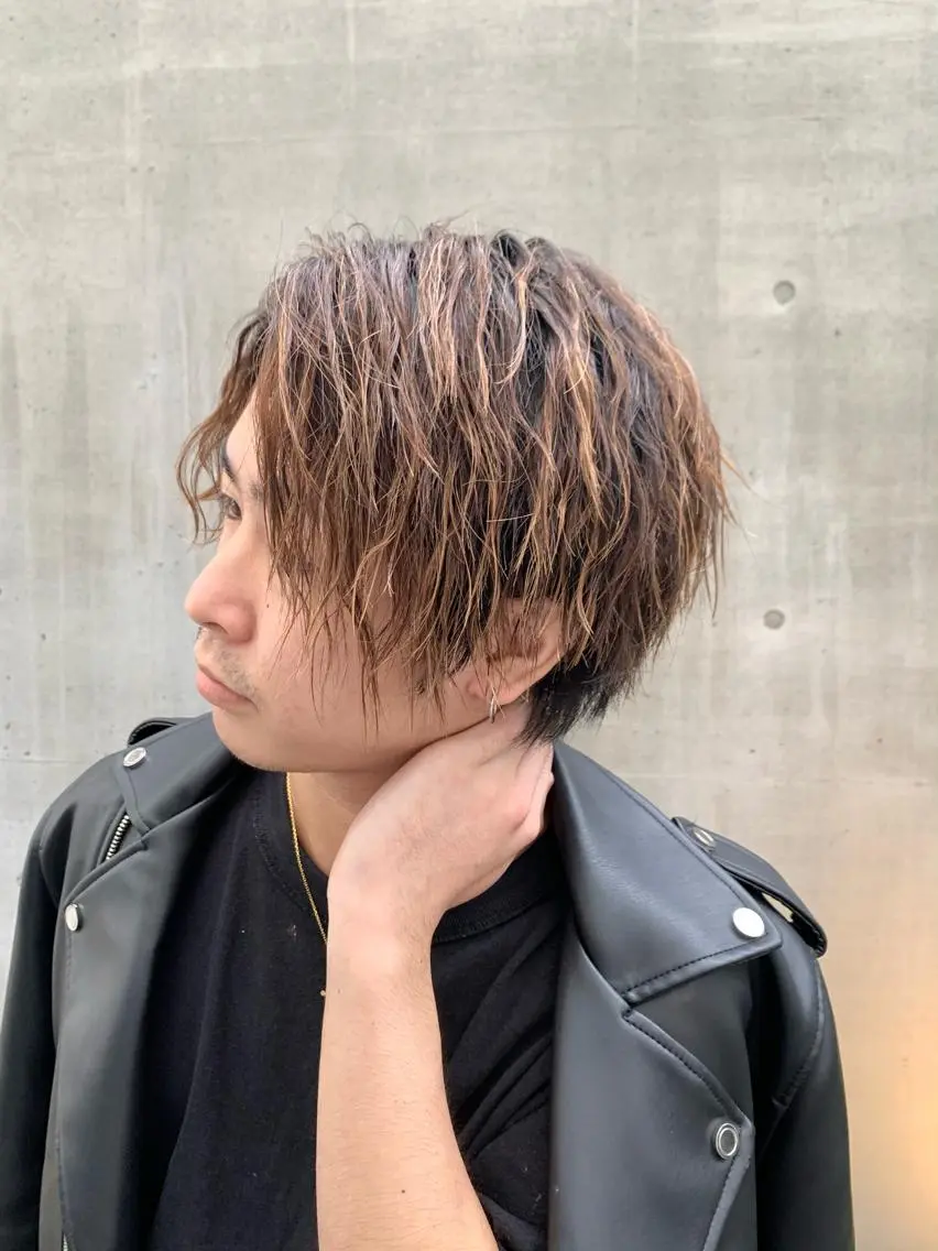 メンズ カット パーマ 倉林隆一/艶髪🌸 透明感/髪質改善のヘアスタイル