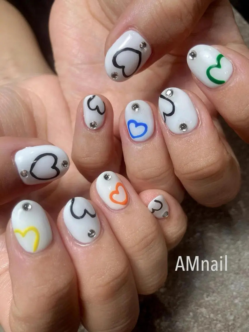 ネイル アートネイル 持ち込み ハンドネイル Am:nail 柏 SUE（スゥ）のネイルデザイン