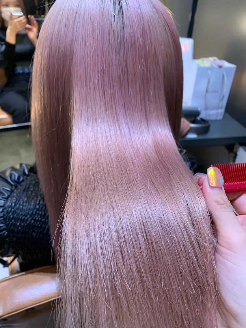 セミロング ヘアカラー トリートメント 水田 希のヘアスタイル