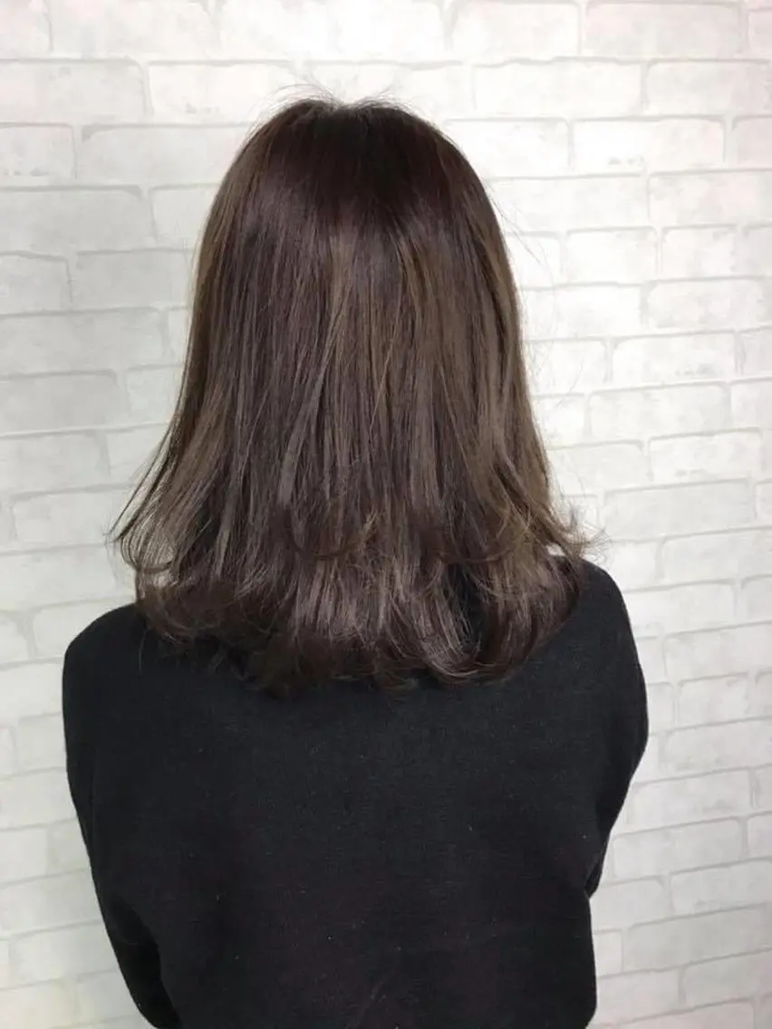 カラー ヘアカラー トリートメント ボブ♡柔らかいカラー 實松栞理のヘアスタイル