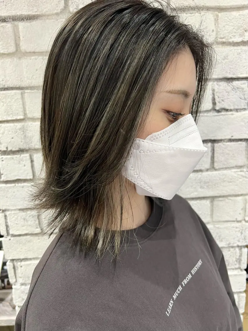 ミディアム カラー アディクシーカラー ハイライトカラー ハイライト 🌿ニュアンス/髪質 改善🌿Fukudaのヘアスタイル