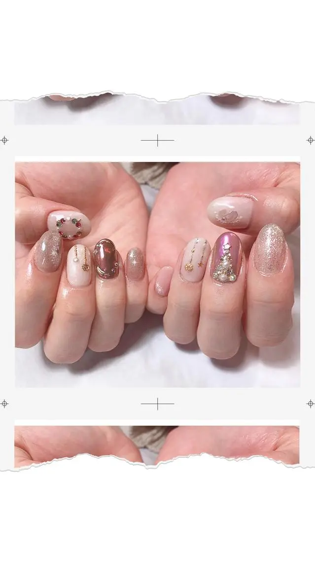 ショート カラー ネイル マツエク・マツパ illum hicariのネイルデザイン