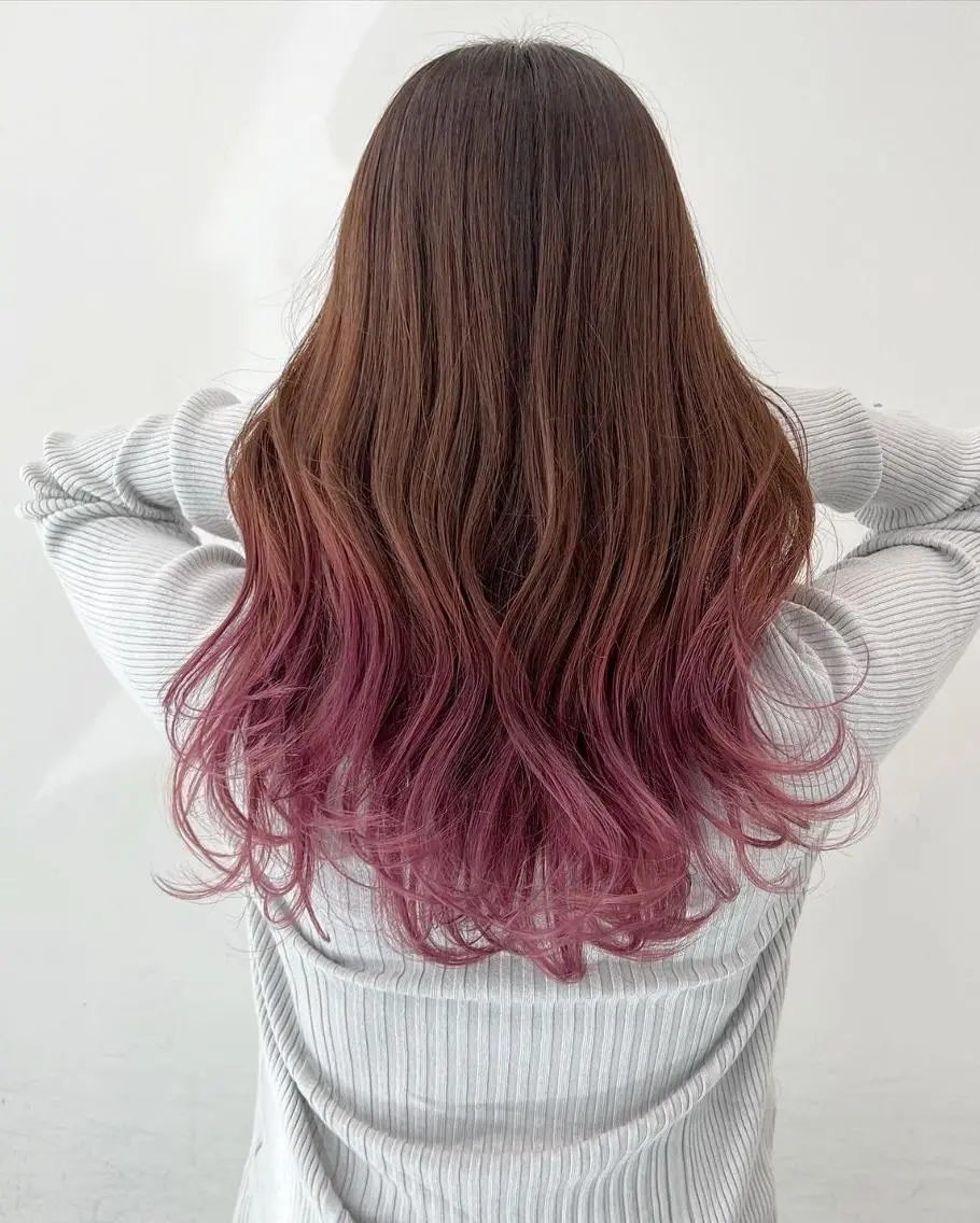 ロング カラー ヘアカラー トリートメント 【公式】amble luxe池袋東口🩷のヘアスタイル