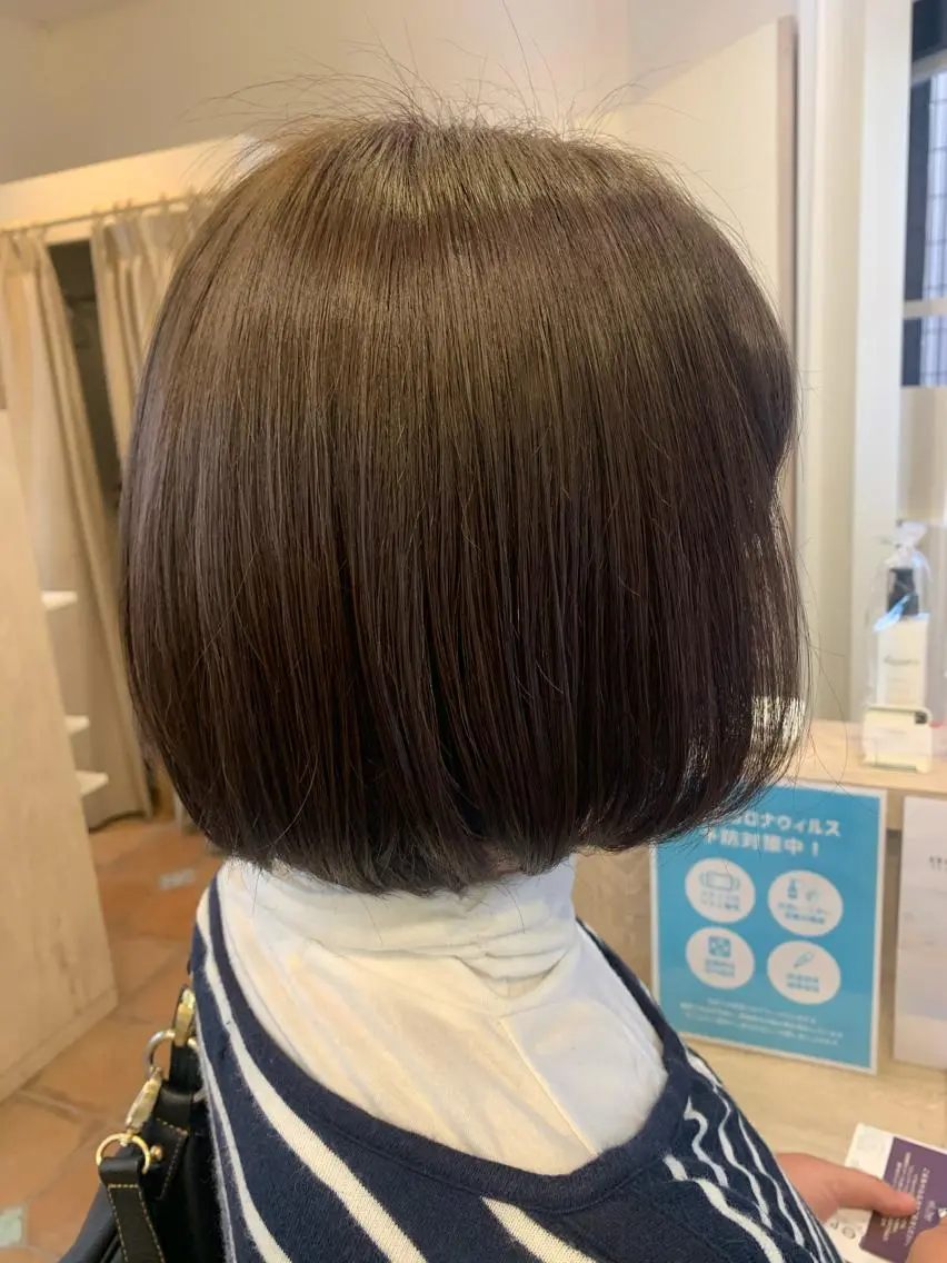 ショート 切りっぱなしボブ ボブ カット 🦋艶モテカラー/ヘ アセット🦋YURIのヘアスタイル