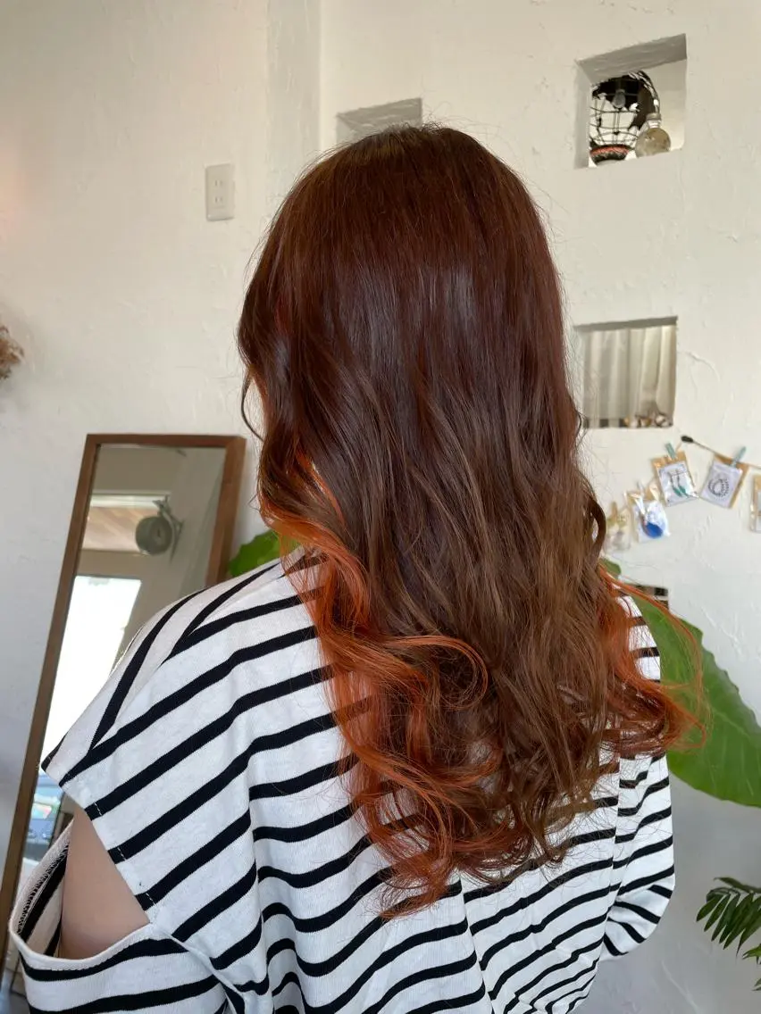 ロング カラー ベージュカラー ブリーチ ブラウンカラー ケアブリーチ デザインカラー カット ヘアカラー ヘッドスパ 🌸小掛🌸 豊橋外国人風カラーのヘアスタイル