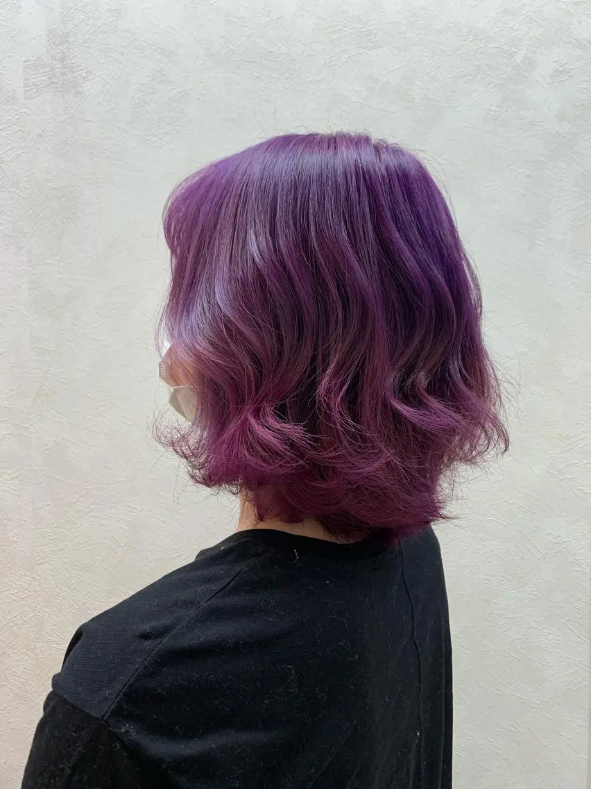 カラー グラデーションカラー ピンクカラー ヘアカラー トリートメント 井上 花音のヘアスタイル
