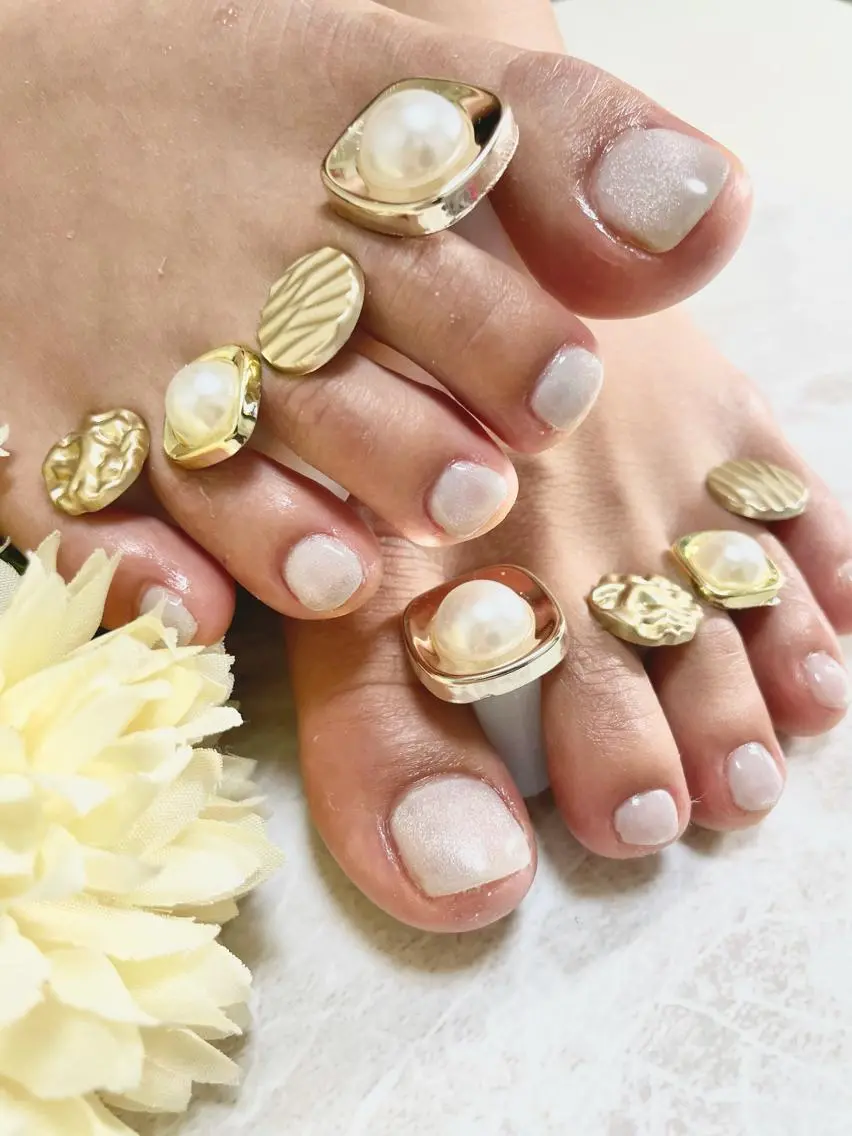 ネイル フットネイル マグネットネイル BINERVA nail salonのネイルデザイン