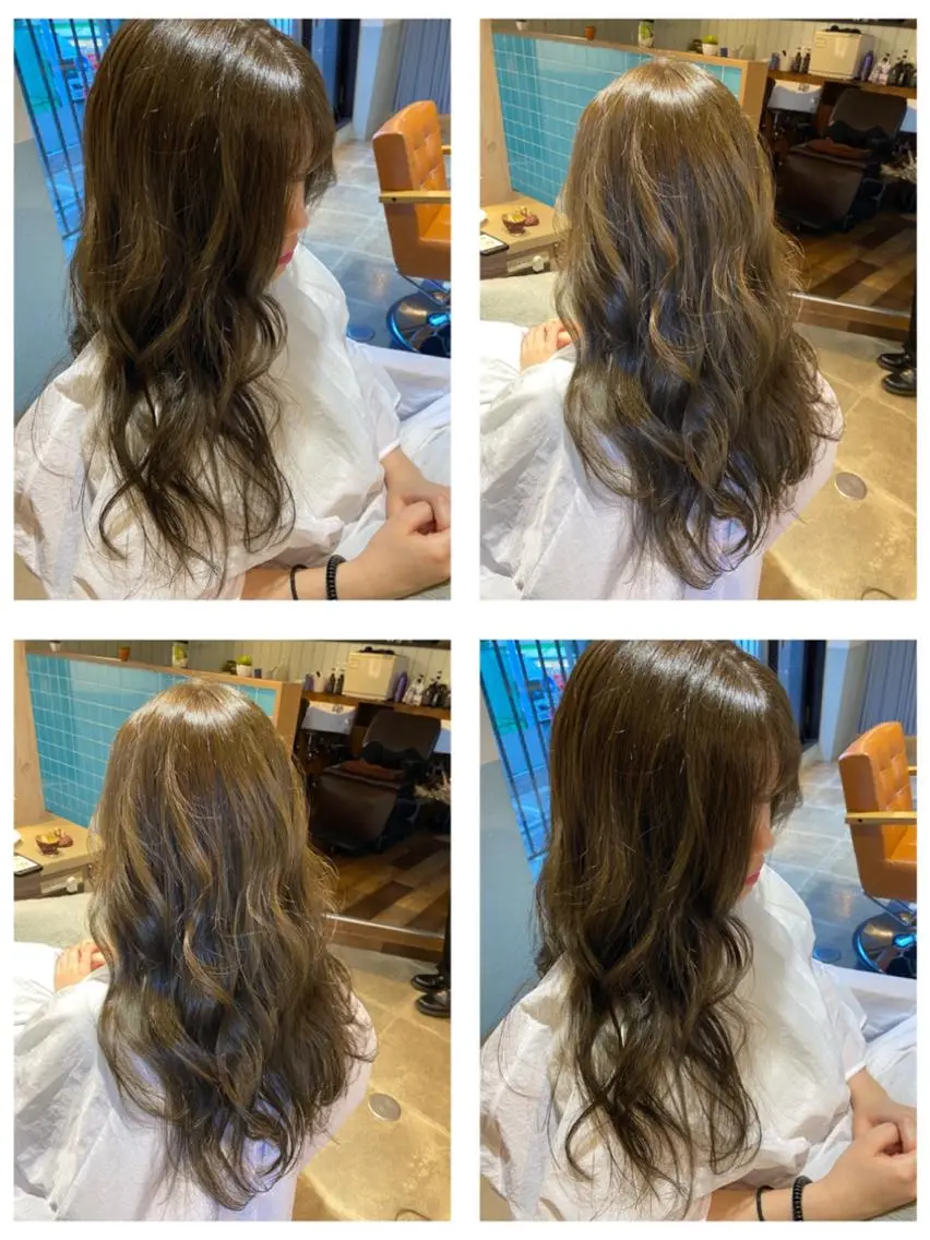カラー 🩵盛れる顔周りヘア EMI🩵のヘアスタイル