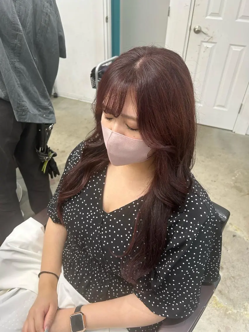 カラー ベージュカラー ピンクカラー ピンクベージュ ナチュラル大人っぽい スタイル　MAORIのヘアスタイル
