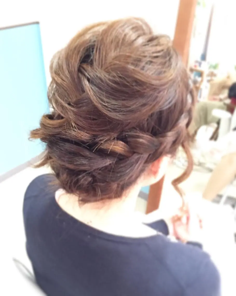 ショート ミディアム セミロング ロング ヘアアレンジ マツエク・マツパ 早朝✨ヘアセット 着付け/清水玲歌のヘアスタイル