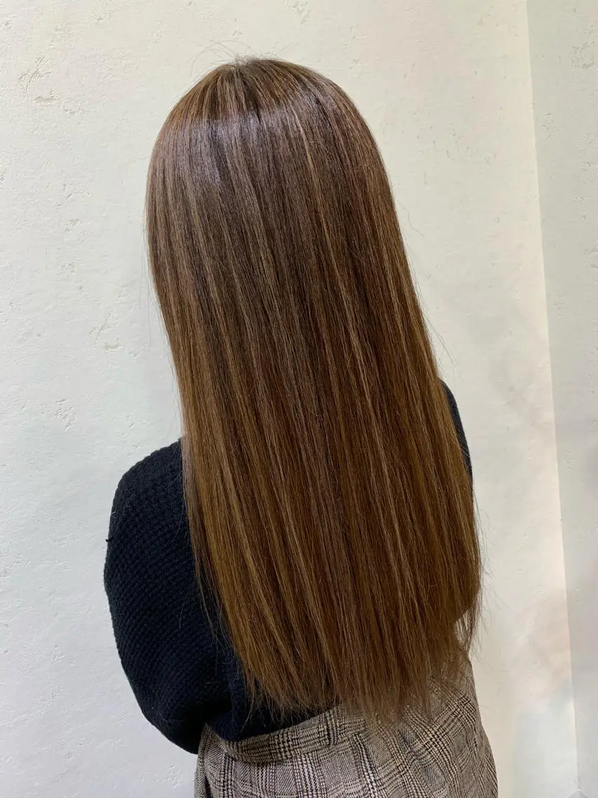 ロング カラー ヘアカラー トリートメント 天野 開のヘアスタイル