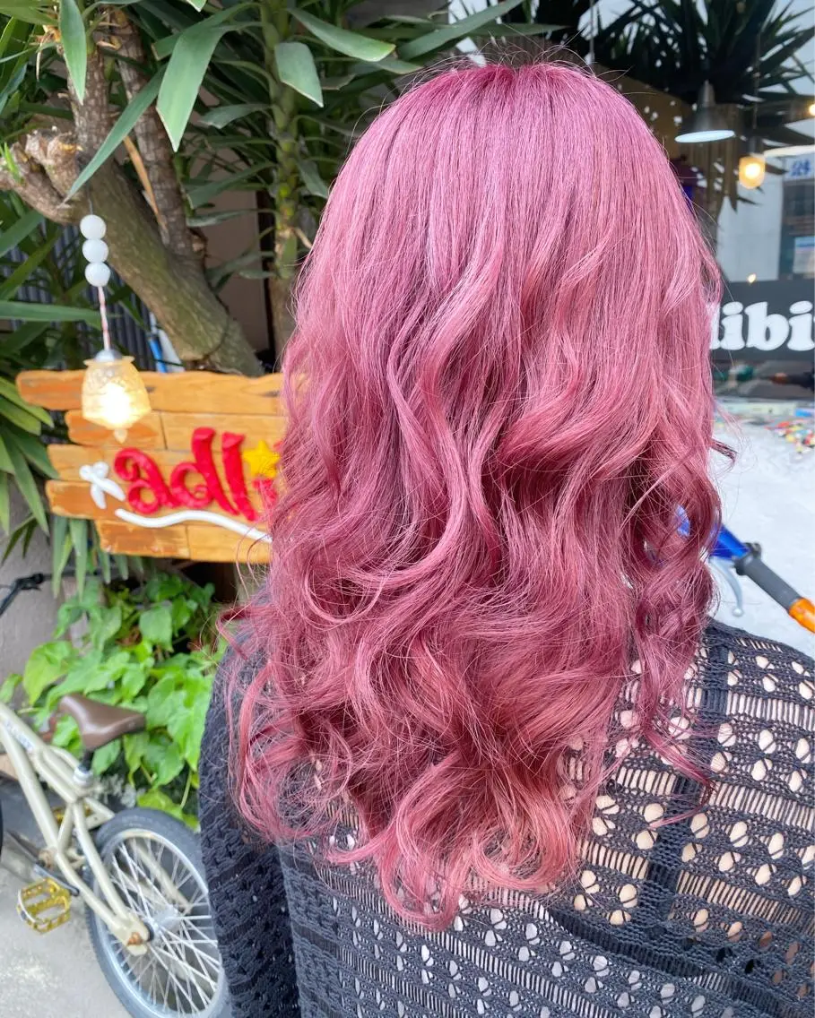 セミロング カラー ヘアカラー トリートメント 玉木 育実のヘアスタイル