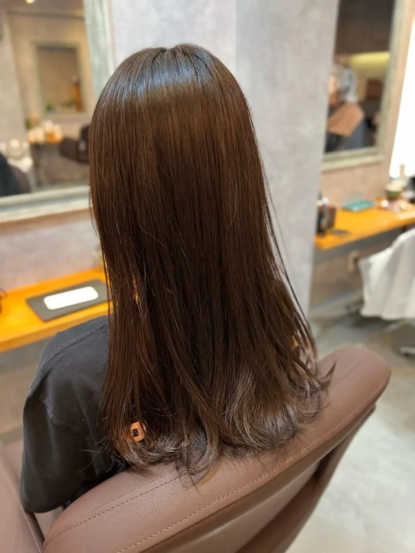 ロング カット 縮毛矯正 🍀艶髪縮毛矯正/ 風殿　滉太🍀のヘアスタイル