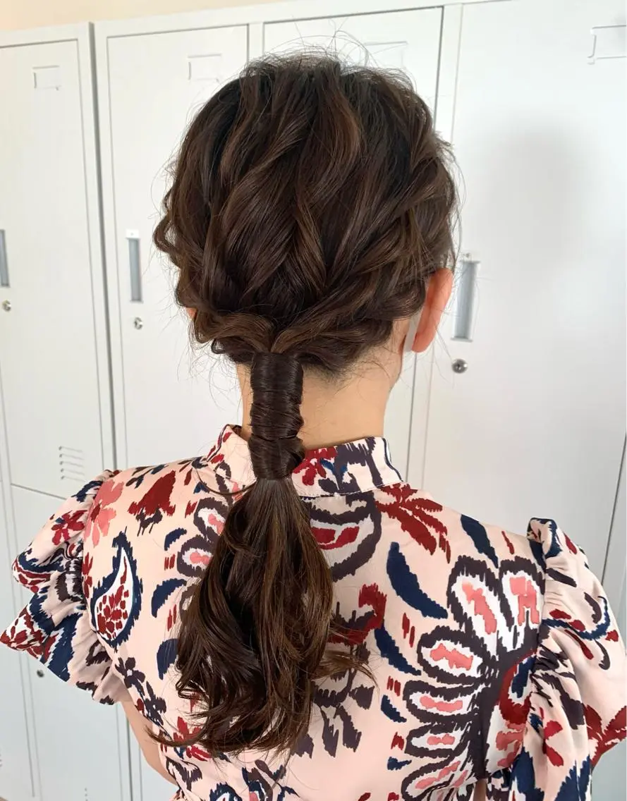 ロング ヘアアレンジ Emma ecole /栄/RIOのヘアスタイル
