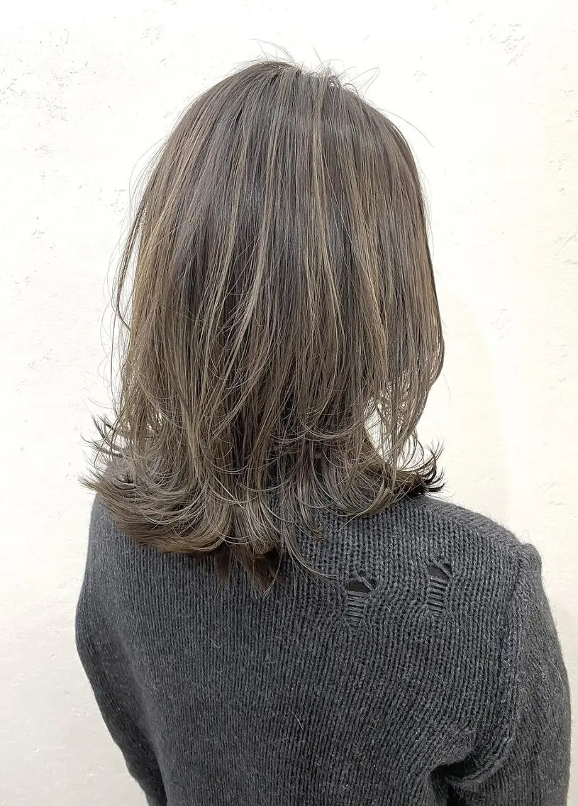 ショート カラー 縮毛矯正/髪質改善 白髪ぼかし/裕香のヘアスタイル