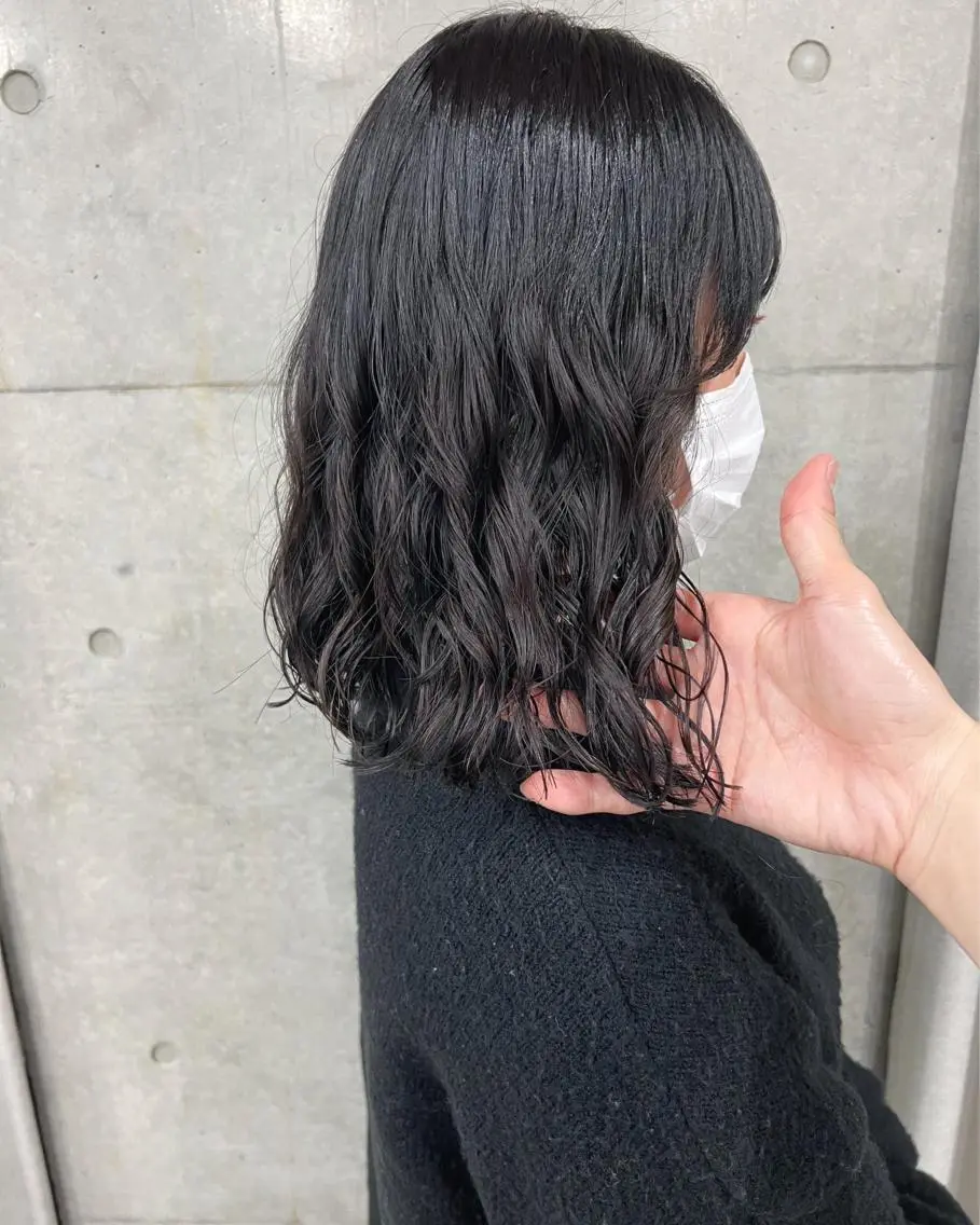 パーマ カット ヘアカラー パーマ ボブパーマコテ巻き風 パーマNo1深江秀平のヘアスタイル
